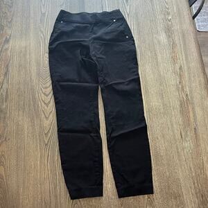 Maurices Dress Pants Skinny Elastic Waistband Pull-On Stretch Black XS Short